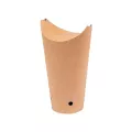 Gobelets à frites avec fermeture 8.5x18cm 22oz / 660ml kraft brun